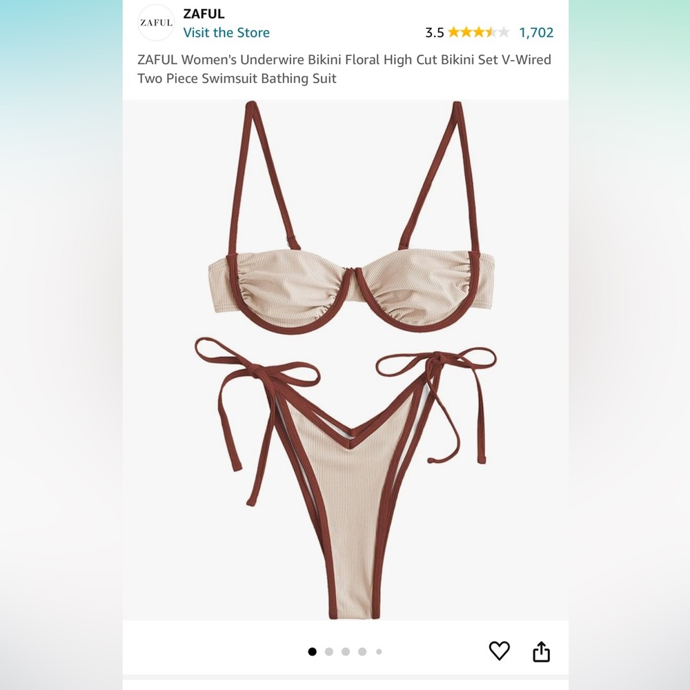 Zaful 2 piece bikini